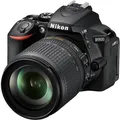Nikon D5600 24.2MP Digitalkamera - Schwarz (Kit mit AF-P DX 18-55 VR Objektiv)