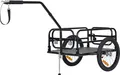 TIGGO Fahrradanhänger Lastenanhänger & Handwagen mit Kupplung, Hochdeichsel, Ladefläche: 67x46x25cm / ca. 75 Liter / 2 Getränkekästen