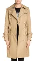 Balmain Double-Breasted Golden Button Belted Trench Coat Jacke Mantel Coat New S