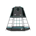 TP Toys Explorer Metal Climbing Frame Black Edition - Outdoor & Garden Den, Adventure Playmat & Cargo Net Entrance Gardens, Outdoor Toys for Kids, Suitable for Kids Aged 3-12 Years