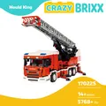 Mould King 17022S Feuerwehrauto mit Drehleiter Technik Klemmbau Ferngesteuert RC