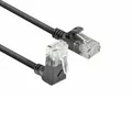 ACT CAT6A Netzwerkkabel 90° gewinkelt nach oben, U/UTP LSZH LAN Kabel Dünn 3.6mm Slimline, Flexibles Ethernet Kabel mit RJ45 Stecker, für den Einsatz in Datenzentren, 5 Meter, Nach oben