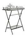 Aubaho Dekoobjekt Butlers tray Serviertisch Gartentisch Garten Klapptisch Beistelltisch
