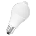 Osram STAR+ LED Lampe mit E27 Sockel, Warmweiss (2700K), 11W, mit Bewegungssensor, klassische Birnenform, Ersatz für 75W-Glühbirne, matt, LED STAR MOTION SENSOR CLASSIC A