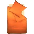 Fleuresse Uni Interlock Jersey Bettwäsche Colours Kissenbezug einzeln 35x40 cm | orange - orange