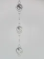 formano Fensterdeko Hänger Yin-Yang 114cm Silber Metall Fensterschmuck Hängedeko