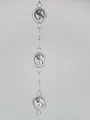 formano Fensterdeko Hänger Yin-Yang 114cm Silber Metall Fensterschmuck Hänger