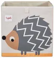 3 Sprouts Aufbewahrungsbox für Spielzeug, Kuscheltiere und Co mit Tiermotiv 33 x33 x 33 cm