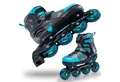 Apollo Inlineskates Champion Verstellbare Inlineskates für Kinder und Erwachsene, Größe 31-42, mit LED Rollen