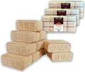 PINI 30 kg Holzbriketts 100% Buche Hartholzbriketts RUF Kamin Ofen Grill Feuerstelle Brennholz, 36 Briketts