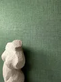 Newroom Tapete Grün Vlies Leinen-Optik - Modern Uni Textilstruktur für Wohnzimmer Schlafzimmer