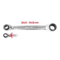 KS Tools 4 in 1 GEARplus umschaltbar Doppel-Ratschenringschlüssel, 30x32x34x36mm