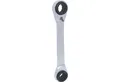 KS Tools Maulschlüssel KS TOOLS 4 in 1 GEARplus umschaltbar Doppel-Ratschenringschlüssel...