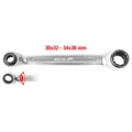 KS TOOLS 4 in 1 GEARplus umschaltbar Doppel-Ratschenringschlüssel, 30x32x34x36mm