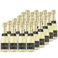 Freixenet Carta Dry (24 x 0,2 l) – Trockener Sparkling Wine aus Spanien mit Mirabellen-, Zitrus- und Blumennuancen, aus Macabeo und Chardonnay – Als Aperitif für unterwegs oder als Mini-Geschenk