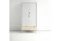 andas Drehtürenschrank Oslo, Kleiderschrank mit Schubkästen, Stauraum mit 2 oder 3 Türen, Breite 99 oder 150 cm, Höhe je 200 cm