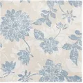 PAPSTAR Servietten "ROYAL Collection" 1/4-Falz 40 cm x 40 cm arktikblau "Flowers", 8 x 20 Stück 160 Stück