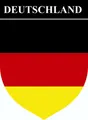 Hermann Schütz Aufkleber Wappen Deutschland 85x65mm  Aufkleber