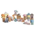 Joueco - The Wildies Family Houten Blokken In Ton 50 Stuks SPEELGOED NEU