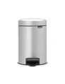 Brabantia 113260 Treteimer mit Inneneimer aus Kunststoff, stahl, Metallic Grau, 3 Liter