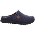 Rohde Asiago Pantoffel (1-tlg) Pantoffeln - Mit Filzeinlegesohle, Mit praktischem Gummizug blau 46 EU