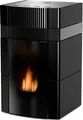 Woody 24 kW – Wasserführender Pelletofen  | Schwarze Keramik