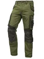 PUMA Workwear Precision X - Arbeitshose Herren - Premium Arbeitskleidung mit vielen Taschen und verstärkten Kniepartien - Funktionshose mit Stretch für Handwerk und Baugewerbe - Grün/Schwarz - 58
