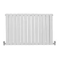 Paneelheizkörper Flachheizkörper Design Heizkörper Heizung 60cm x 91cm Glänzendes Weiß Horizontal Heizgerät Doppellagig Wandheizkörper Küche Wohnzimmer Badezimmer Reinigungsbürste und Befestigungsset