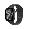 Apple Watch Series 11 GPS 42mm Diamantschwarz Aluminium Case mit schwarzem Sport Band - M/L MEQU4ZR/A