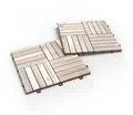iWerk Holzfliese Akazie Cocos 30 x 30 x 1,5 cm 10 Stück