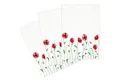 Kracht Geschirrtuch Mohnblume, (Set, 3-tlg., Set), 3er Pack Geschirrtücher (3 Stück), ca. 50 x 70 cm, Halbleinen bedruckt