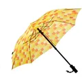 Euroschirm Trekkingschirm teleScope Handsfree - STK - gelb/orange kariert