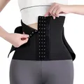 Xynovate Bauchweggürtel, Korsett Damen Waist Trainer, Fitness Gürtel Verstellbarer, Zugleich als Bauchweggürtel und Waist Trainer Verwendbar（Schwarz,L
