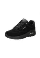 Skechers UNO Rugged Chillproof-Sneaker für Damen, Schwarze Wildleder-Duraleather-Stickerei, 41 EU