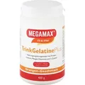 MEGAMAX Trinkgelatine plus Pulver Orangen-Geschmack, 400 g Pulver