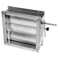 Jalousieklappen ohne Motor Carma 9008/9010, montiert von Zehnder - CZIOPT044257