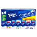 Essity Germany GmbH Tempo Taschentücher, samtig weich, 3 in 1, Das Original von Tempo, extra stark & einmalig weich, 1 Packung = 42 x 10 Tücher = 420 Tücher 830318