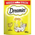 DREAMIES Mega Pack 180g - eine Delikatesse für eine Katze mit einem leckeren Käse