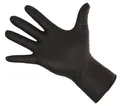 Kerbl 15320 Nitrile Lang Schwarz Einmalhandschuhe, 30cm Länge, S, 50 Stück