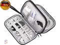 Kabeltasche Organizer, Doppellagige Kabel Organizer Tasche, Kabel Tasche mit