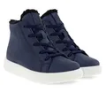 Ecco Winterstiefel Street Tray Mid GTX Boot (Nubukleder, wasserdicht) skyblau Kinder