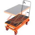 VEVOR Hubtischwagen 350kg hydraulisch Scherenhubtisch Hubtisch 90,5 x 51 cm