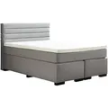 Sun Garden BX 1750 Kokomo Boxspringbett Holzwerkstoff/Stoff mit Federkernmatratze - Braun