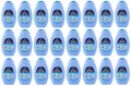 24x Felce Azzurra Weißer Moschus Duschgel - Duschgel Badegel 250ml