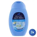 3X Felce Azzurra Duschgel 250 Ml. Weißer Moschus