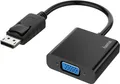 Hama - DisplayPort-Adapter - DisplayPort (S) bis HD-15 (VGA) (W) - 1080p-Unterstützung - Schwarz