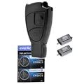 Auto Schlüssel Smartkey Funk Fernbedienung Sender 2 Tasten Gehäuse 2X Mikrotaster 2X CR2025 Batterie für Mercedes Benz