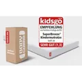 Kindermatratze SuperBreeze® Babymatratze, bett1.de, 10.5 cm hoch, Liegefläche bei 60 °C waschbar, HyBreeze® Funktionsbezug 80 cm x 160 cm x 10.5 cm