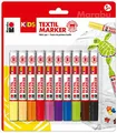 Marabu KiDS Textilmarker Stoffmalfarbe Set waschfest intensive Farben Tshirts