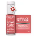PODERM Pflegelack mit Tea Tree - Korallenrosa | Swiss Lab - 8ML | Angereichert mit Tea Tree, Silizium & Biotin | Reinigt, Klärt & Nährt Gelbe Nägel | Entwickelt von einer Podologin